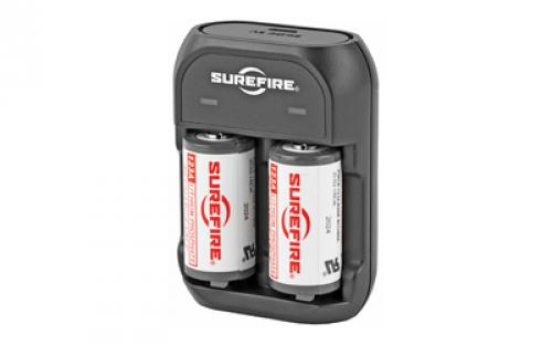 Surefire 2 Rechargeable LFP123 Batteries, Includes Charger SFLFP123-KIT
