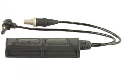 Surefire Remote Dual Switch for Weaponlights, ATPIAL Laser Device, 7 Cable, Fits  Millennium Universal, Classic Universal, Scout Light, and X-Series with XT Socket, Momentary-On Pressure Pad and Constant-On Press Switch, 2 Plugs, Black SR07-D-IT