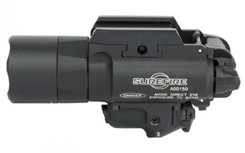Surefire X400 Turbo, Weaponlight w/Laser, Fits Pistol and Picatinny, 650 Lumens, 66,000 Candela, Green Laser, Matte Finish, Black X400T-A-GN