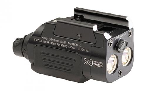 Surefire XR2-A-GN, Rechargeable Weaponlight w/Laser, Fits Pistol and Picatinny Rails, 600 Lumens, Green Laser, Anodized Finish, Black XR2-A-GN
