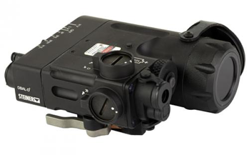 Steiner DBAL-D2, Tac Light w/laser, Fits Picatinny, Co-Aligned Green and IR Laser, IR LED Illuminator, Black, BLEM (Damaged Packaging) 9001