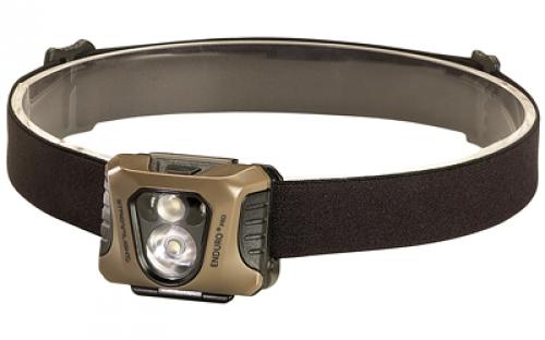 Streamlight Enduro Pro, Headlamp, Green C4 LED 200 Lumens, Three AAA Batteries, Coyote Brown Finish 61425