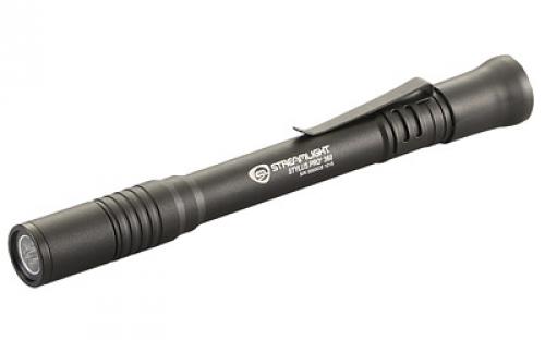 Streamlight Stylus Pro 360, Flashlight, Two AAA Batteries, Nylon Holster and Lanyard, Blk w/ White LED, 65 lumens, 6.5 hour Run Time 66218