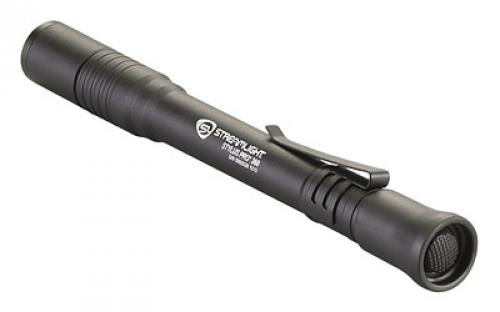 Streamlight Stylus Pro 360, Flashlight, Two AAA Batteries, Nylon Holster and Lanyard, Blk w/ White LED, 65 lumens, 6.5 hour Run Time 66218