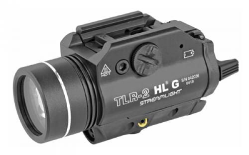 Streamlight TLR-2 HLG Tac Light w/laser, Black Finish, Includes Rail Locating Keys for Glock style, 1913 Picatinny, S&W 99/TSW, and Beretta 92, 1000 Lumens 69265