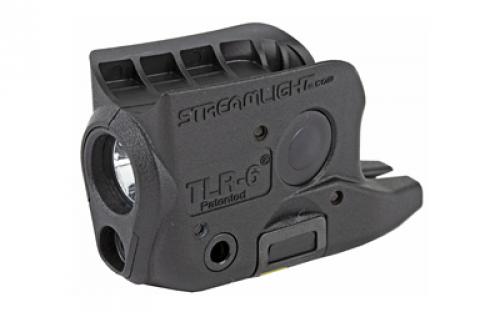 Streamlight TLR-6, Tac Light with Laser, For Glock 42/43, Black, C4 LED, 100 Lumens, Red Laser, 2x CR1/3 N Lithium Batteries 69270