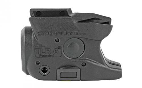 Streamlight TLR-6, Tac Light w/laser, For S&W M&P Shield, White LED and Red Laser, 100 Lumens, Includes 2 CR 1/3N Lithium Batteries, Black Finish 69273