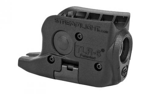 Streamlight TLR-6, Weaponlight, Fits GLK 42/43, White LED, 100 Lumens, Includes 2 CR 1/3N Lithium Batteries, Black 69280