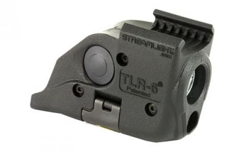 Streamlight TLR-6, Tac Light w/laser, S&W M&P With Rail, White LED and Red Laser, 100 Lumens, Includes 2 CR 1/3N Lithium Batteries, Black 69293