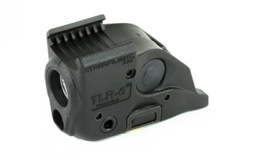 Streamlight TLR-6, Tac Light w/laser, S&W M&P With Rail, White LED and Red Laser, 100 Lumens, Includes 2 CR 1/3N Lithium Batteries, Black 69293