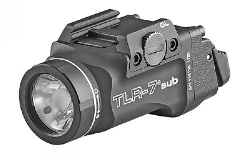 Streamlight TLR-7 Sub Weaponlight, 500 Lumens, Black, For Glock 43X/48 69400