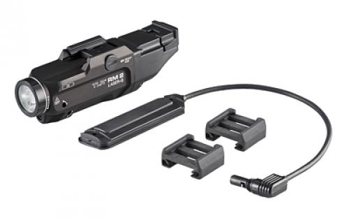 Streamlight TLR RM 2 Laser G, White LED with Green Laser, 1000 Lumens, Anodized Finish, Black, Includes Remote Switch And 2x CR123A Batteries 69453