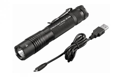Streamlight Pro Tac HL USB, Rechargeable Light, C4 LED, 1,000 Lumens, TEN-TAP Programming, 1x 18650/2x CR123/1x 74175 Battery, Includes USB Charging Cord, Nylon Holster, Black 88052