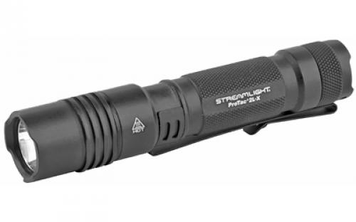 Streamlight ProTac, Flashlight, Multi-Fuel, 500 Lumens, Uses Streamlight SL-B26 Protected Li-Ion USB Rechargeable Battery Pack or (2) Two CR123A Lithium Batteries, Black, Includes (2) CR123A Batteries 88062