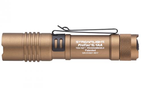 Streamlight ProTac, Flashlight, C4 LED 350 Lumens, One CR123, One AA, Coyote Brown 88073