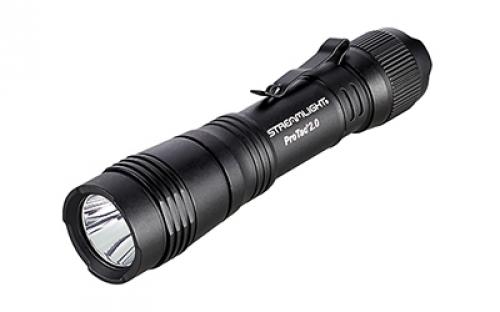 Streamlight Protac 2.0, Flashlight, Rechargeable, 2,000 Lumens, Anodized Finish, Black, Includes SL-B50 Battery Pack and USB-C Charging Cable 89000