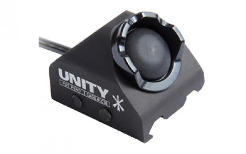 Unity Tactical Hot Button, Light Activation Switch, Picatinny, Compatible with MILSPEC Crane Laser Ports, Anodized Finish, Black HBR-IB