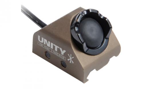 Unity Tactical Hot Button, Light Activation Switch, Picatinny, Compatible with Surefire Tailcaps, Anodized Finish, Flat Dark Earth HBR-SF