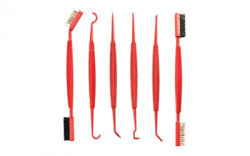 Real Avid Accu-Grip, Picks And Brushes, Ergonomic, Triangular Handles, Nylon, Bronze Phosphor, Combination, Bristles, Gun Detailing Tools AVPBS