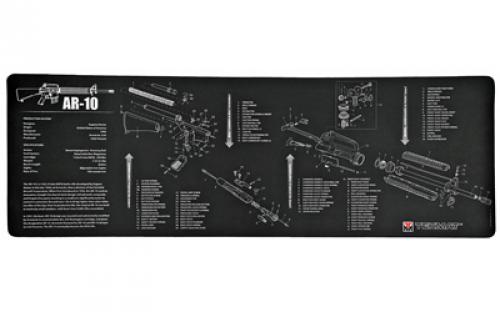 TekMat AR-10 Rifle Mat, 12x36, Black, Includes Small Microfiber TekTowel, Packed In Tube TEK-R36-AR10