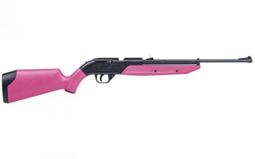 Crosman Model 760 Pumpmaster Redesigned, .177 BB, 17, Polymer Stock, Pump Action, Large 1,000 BB Reservoir, Easy-Access Loading Port, 18 Round Magazine, Adjustable Rear Sight, 645 Feet Per Second, Pink Finish 760P