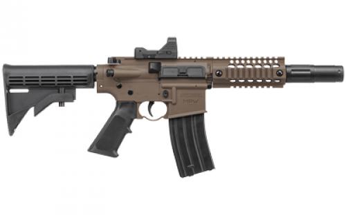Crosman Bushmaster MPW w/Red Dot, Air Rifle, BB, 430 Feet Per Second, Black / Flat Dark Earth, Adjustable Butt Stock, Full Auto BB Rifle, 25Rd BMPWX