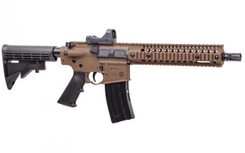 Crosman Full Auto R1 CO2 Rifle 430 Feet Per Second, 10.5 Barrel, Synthetic Stock, AR Compatible Buffer Tube and Pistol Grip, Blowback Action, Realistic Weight and Functions, 25Rd, Flat Dark Earth CFAR1X
