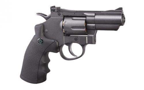 Crosman CO2 Powered Duel Ammo Full Metal Snub Nose Revolver, .177 BB, .177 Pellet, Double or Single Action 6-Shot Swing Out Cylinder with Reusable Cartridges, 400 Feet Per Second SNR357