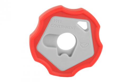 Real Avid Tool, 1911 Smart Wrench, Rubber/Plastic Construction, Fits 1911 Barrel Bushing, Red & Grey Finish AV1911SW