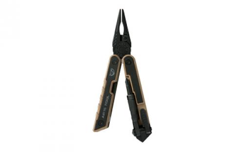 Real Avid AR15 Tool, Multi-Tool, Black/Tan Finish, Stainless Steel, Includes Tan Nylon Sheath AVAR15T