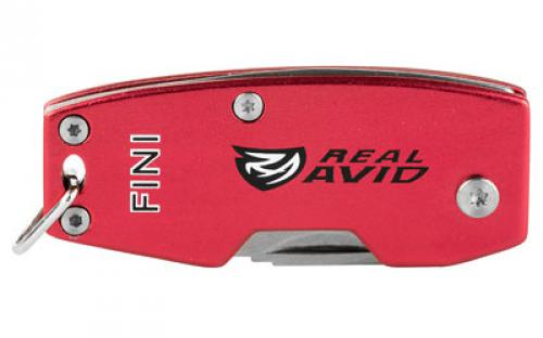 Real Avid FINI, Tool, Choke Wrench, Fits .410,28,20,16,12,10 Ga, Red Finish with Stainless Steel Blade AVCWT210
