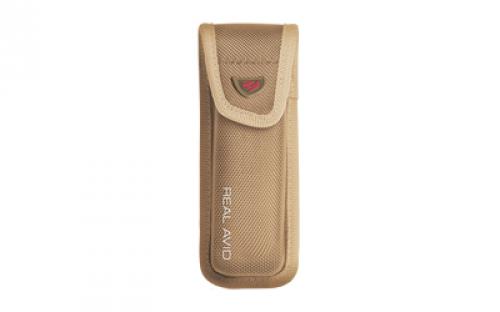 Real Avid Gun Tool Pro AR15, Multi-Tool, Optimized for the AR15, Flat Dark Earth/ Black Finish, Plain Edge Blade, Stainless Steel Construction, Includes FDE Nylon Sheath AVGTPROAR