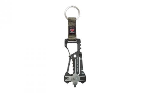 Real Avid Micro Tool, Keychain, Optimized for the AR15, Black Finish, Stainless Steel AVMICROAR15
