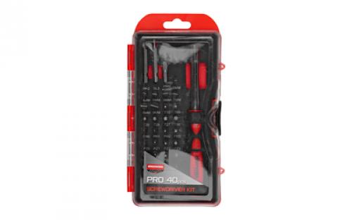 Birchwood Casey Deluxe Screwdriver Set, 84 Piece Kit, Red Handle BC-DLXSDS