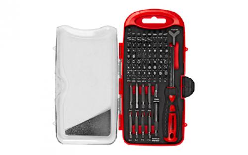 Birchwood Casey Pro Screwdriver Set, 40 Piece Kit, Red BC-PROSDS