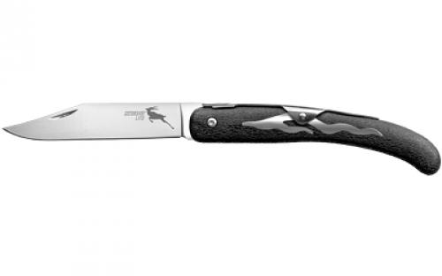 Cold Steel Kudu Lite, Folding Knife, Silver, Plain Edge, Clip Point, 4.25 Blade, Stonewashed Finish, 5Cr15MoV, Black Handle CS-20KJ
