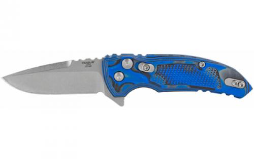 Hogue X1-Microflip, Folding Knife, 2.75, G-Mascus Blue Scales, Drop Point Blade 24153-EXLRSR