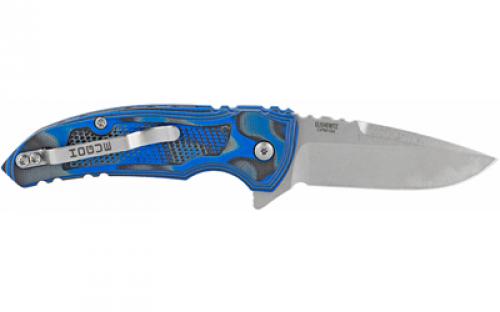 Hogue X1-Microflip, Folding Knife, 2.75", G-Mascus Blue Scales, Drop Point Blade 24153-EXLRSR