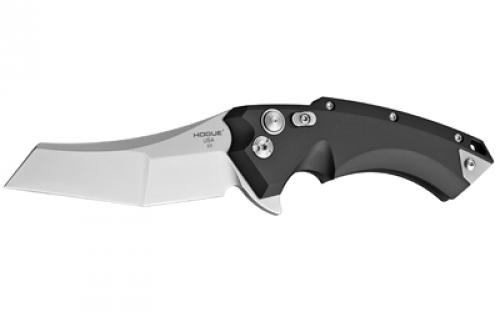 Hogue X5, Folding Knife, CPM154 / Tumbled, Plain, 3.5, Aluminum / Black 34560