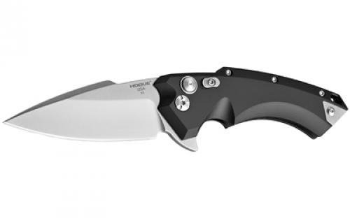 Hogue X5, Folding Knife, CPM154 / Tumbled, Plain, 3.5, Aluminum / Black 34570