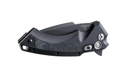 Hogue X5, Folding Knife, CPM154 / Black, Plain, Folder, Spear Point, 3.5", Aluminum / G-Mascus Black G10 Insert 34579