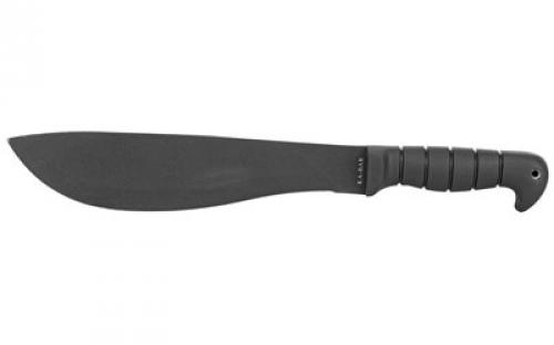 KABAR Cutlass Machete, Fixed Blade Knife, 11 Blade Length, 16.5 Overall Length, SK5 Blade Steel, Black Powder Coat, Plain Edge, Includes Codura Sheath, 1248