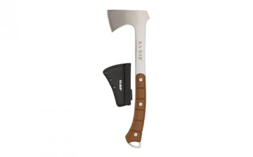 KABAR Hatchet Hawk, Hatchet, 4.75 Blade Length, 16.125 Overall Length, Plain Edge, Thermoplastic Rubber Handle, 5Cr15 Stainless Steel, Includes Nylon Sheath 1333