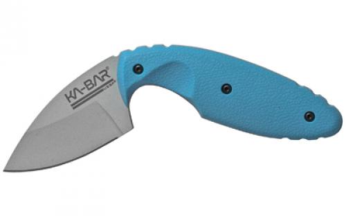 KABAR USSF, TDI Astro MP, Fixed Blade Knife, 2.313 Blade Length, 5.625 Overall Length, Blue Zytel Handle, AUS 8A Stainless Steel, Hard Plastic Sheath w/ Reversible Belt Clip 1480SF