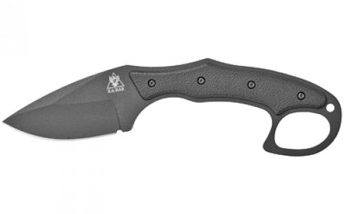KABAR TDI Pocket Strike, Fixed Blade, 3.188 Blade Length, 7.75 Overall Length, Matte Finish, Black, Plain Edge, Drop Point, AUS 8 Steel, Black Nylon/Fiberglass Handle, Nylon Pocket Sheath 2491