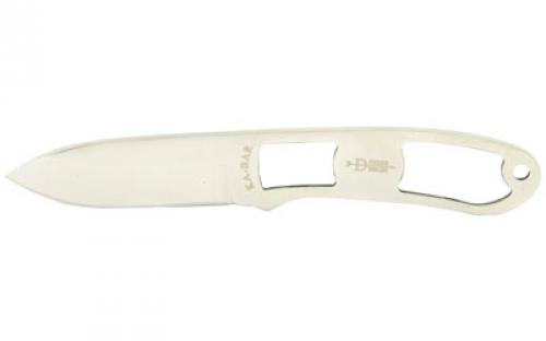 KABAR Dozier, Fixed Blade Knife, 2.75 Blade Length, 6.375 Overall Length, 5Cr15 Stainless Steel, Satin Finish, Silver, Plain Edge, Drop Point, Includes Hard Plastic Sheath 4073BP