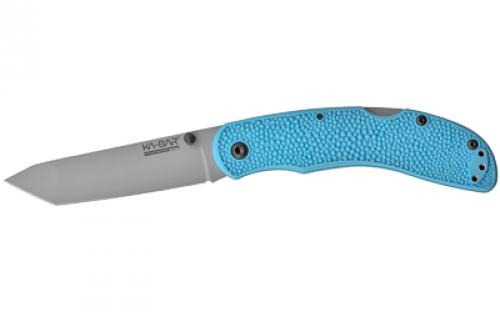 KABAR USSF Corser Folder, Folding Knife, 3.5 Blade Length, 7.875 Overall Length, AUS 8A Steel, Powder Coat Finish, Gray, Blue GFN-PA66 Plastic Handle, Plain Edge, Tanto Blade Shape 5698SF