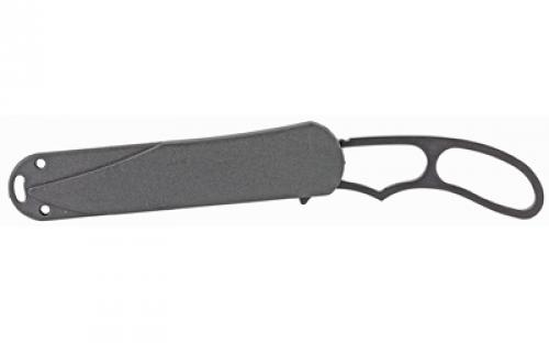 KABAR Acheron Skeleton, Fixed Blade Knife, 3.125" Blade Length, 6.375" Overall Length, Plain Edge, 5Cr13 Steel, Matte Finish, Black, Includes Kydex Sheath 5699BP