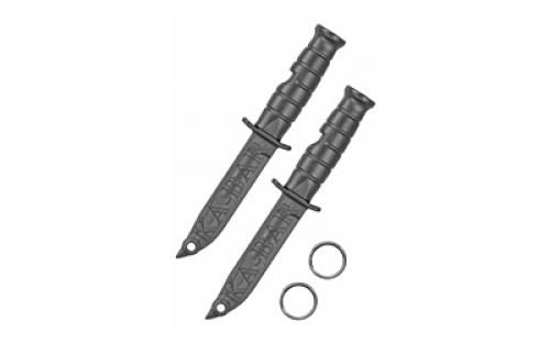 KABAR Emergency Whistle, Survival Tool, Black, Made from Creamid Polymer, 2-Pack 9925