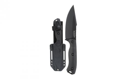 KABAR Becker Harpoon, Fixed Blade Knife, 4.5 Blade Length, 9.375 Overall Length, Drop Point, 1095 Cro-Van Steel, Matte Finish, Black, Includes Plastic Sheath BK18BK